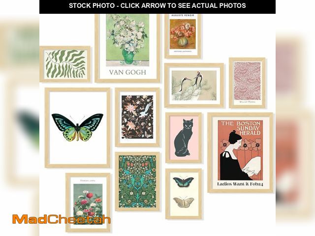 Lot 74-12680903 - 97 Decor Eclectic Wall Art FRAMED - Vintage Boho Wall Decor, Trendy Boho Prints For Wall, Framed Gal...