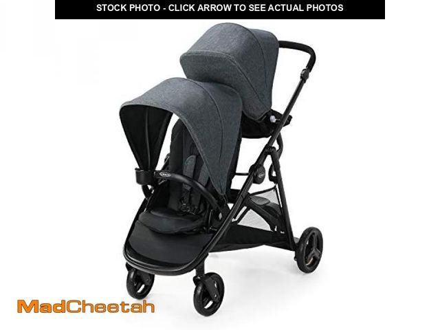 Lot 74-11360347 - Graco Ready2Grow 2.0 Double Stroller Features Bench Seat and Standing Platform Options, Rafa - UNUSE...