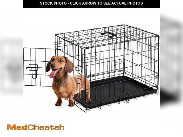 Lot 74-14582132 - Sweetcrispy 30 Inch Dog Crate, Small Dog Cage, Foldable Puppy Pet Kennel - UNUSED