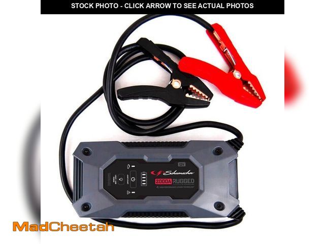Lot 74-13668050 - Schumacher Electric Rugged 2000A Lithium Car Battery Jump Starter and Portable Power Pack, 12V for P...