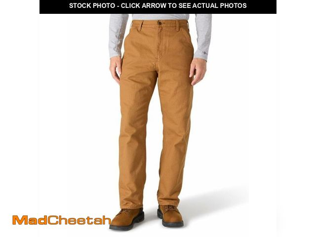 Lot 74-12868074 - Carhartt Men's Loose Straight Washed Duck Lined Dungaree, Carhartt Brown, W28 x L32 - UNUSED