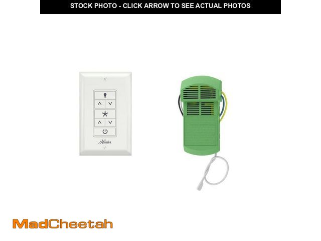 Lot 74-14278164 - Hunter Universal Damp Rated Ceiling Fan Wall Remote Control White - UNUSED