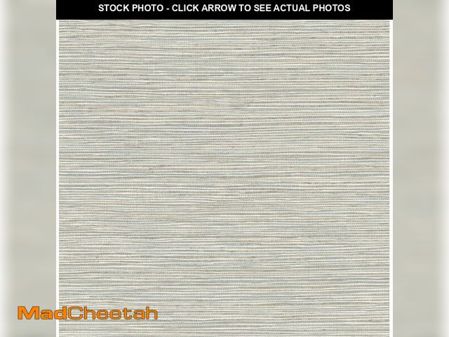 Lot 74-13064554 - RoomMates Neutral Jade Dimensional Grasscloth Peel and Stick Wallpaper, RMK12683PLW - UNUSED
