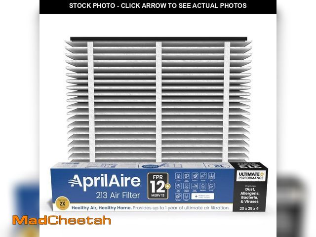 Lot 74-13817525 - 1 Pack 213 Replacement Filter,MERV 13 20x25x4,Compatible with AprilAire Whole House Air Purifiers 12...