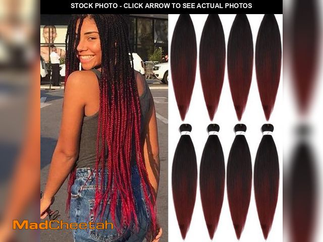 Lot 74-11555463 - Pre stretched Braiding Hair 30 Inch 8 Packs Professional Hair Extensions Synthetic Braid Hair Croche...