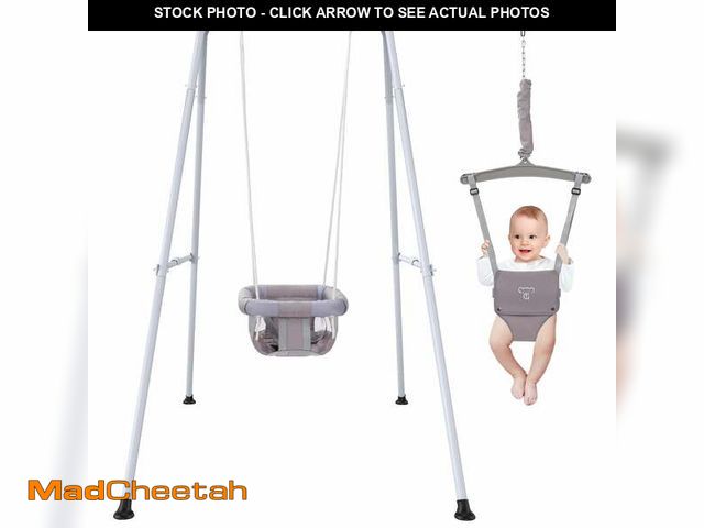 Lot 74-12678823 - G TALECO GEAR 2-in-1 Baby Jumper and Swing, Indoor Outdoor Baby Swing for 6-24 Months Infant Toddler...