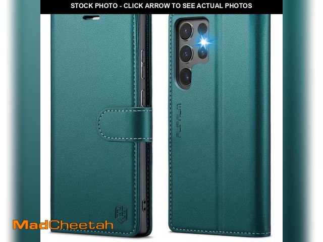 Lot 74-12178901 - FLIPALM Wallet Case for Samsung Galaxy S25 Ultra, RFID Blocking Credit Card Holder, PU Leather Folio...