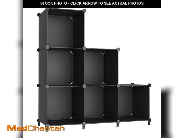 Lot 74-12111584 - AWTATOS Cube Storage Organizer, Storage Cubes Shelves Bookshelf, 6 Cube Closet Organizers and Storag...