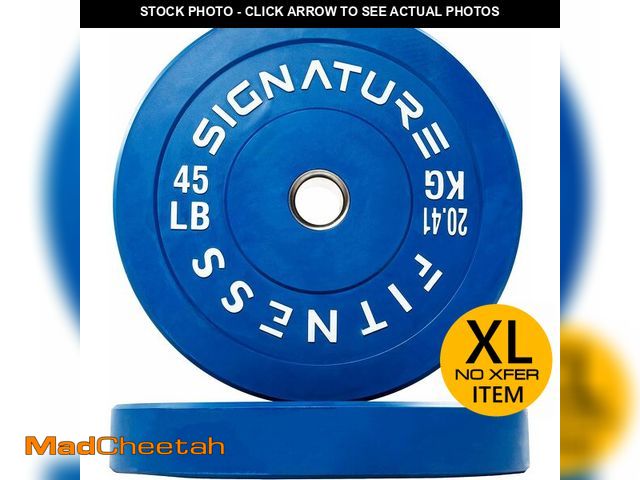 Lot 74-13073964 - Fitvids 2" Olympic Bumper Plate Weight Plates with Steel Hub Ã¢â¬â 45LB Ã¢â¬â 45 lbs Ã¢â¬â ...