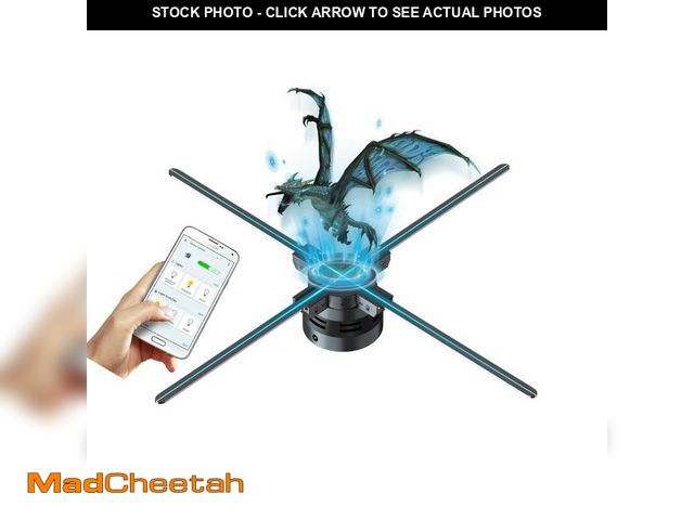 Lot 74-14143742 - 3DHologramFan,Missyou 23.6Ã¢â¬Å 3DHologramfan Projector HD LED Advertising Display with Remote and...