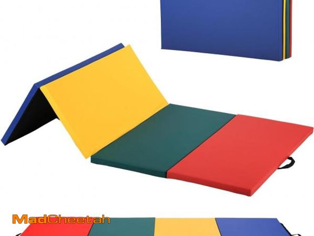 Lot 74-12396712 - Gymnastics Tumbling Mats Portable Gymnastics Mat Foldable Tumbling Mat 4'x8'x2"THK PU Leather Exerci...