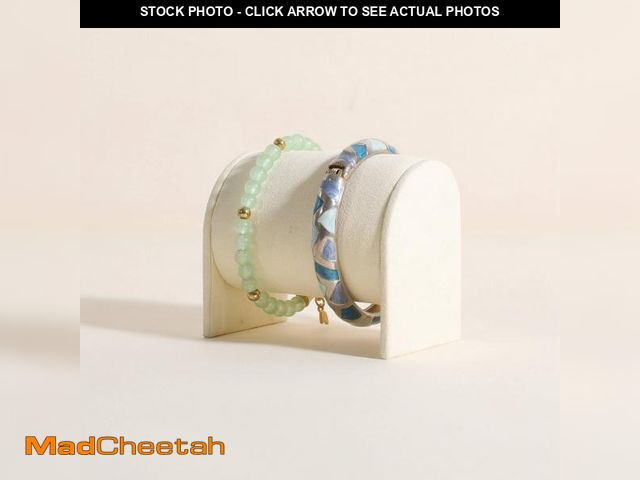 Lot 74-12436432 - GemeShou Beige Bracelet storage organizer for boutique store, Velvet watch display stand for selling...