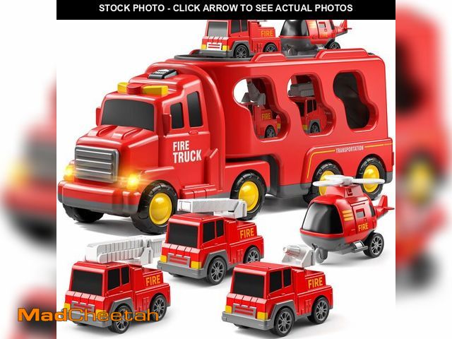 Lot 74-12702317 - JUKUDAHU Truck Toys for 3 4 5 6 Years Old Boys, Toddler Car Toys for Toddler Boys Ages 3-5, Fire Toy...
