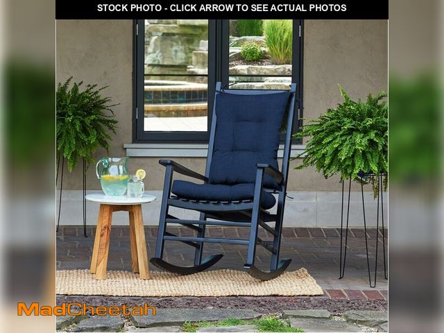 Lot 74-13382151 - Arden Plush Indoor/Outdoor Rocking Chair Cushion Set, 18 x 20, Water Repellent, Fade Resistant, Tuft...