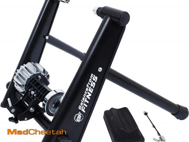 Lot 74-12399760 - (MISSING HARDWARE) Fitvids Bike Trainer Stand Steel Bicycle Exercise Fluid Magnetic Stand with Front...
