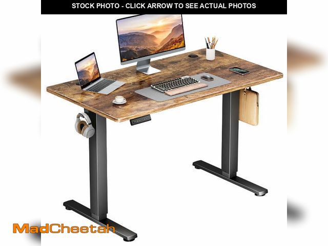 Lot 74-12667943 - CONCETTA 40x24 inch Electric Standing Desk - Height Adjustable Gaming Workstation for Home Office, R...