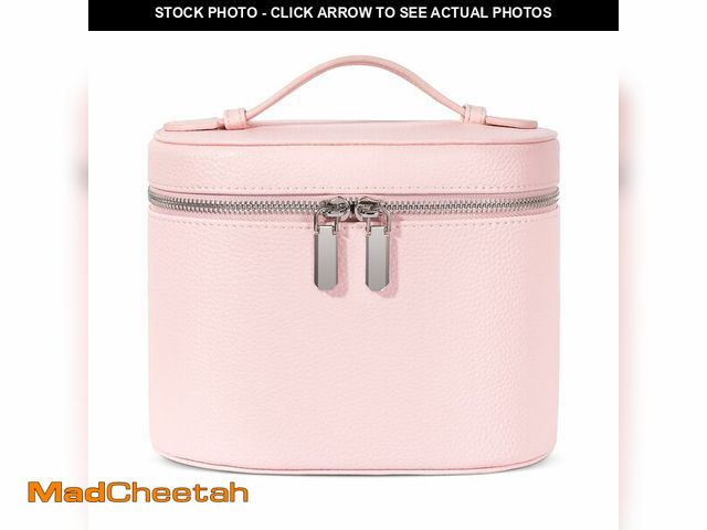 Lot 74-12974937 - Makeup Bag, Travel Make up Case with Compartments and Handle, Portable Cosmetic Organizer Bags,Toile...