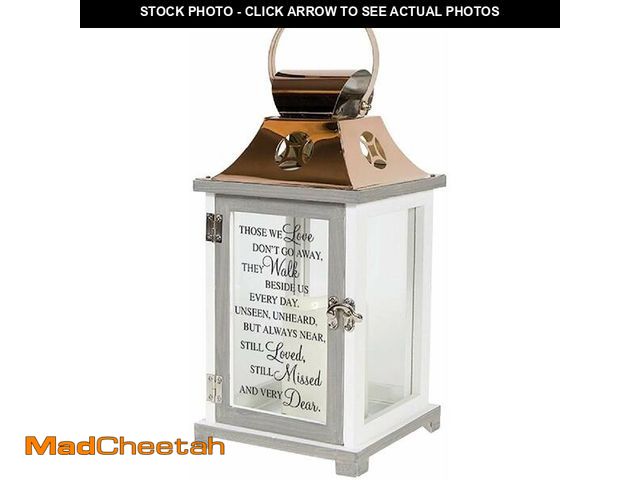 Lot 74-12710377 - Carson Home Accents 57447 Walk Beside Us Memorial Remembrance Battery Powered Flameless Lantern with...