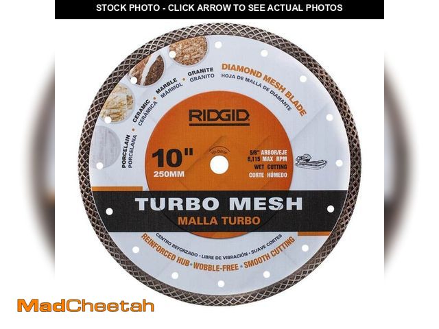 Lot 74-12546665 - 10 in. Mesh Continuous Rim Diamond Blade - USED