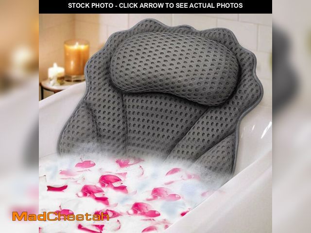 Lot 74-13540612 - Bath Pillow RUVINCE Ergonomic Luxury Bathtub Pillow with Head,Neck, Shoulder and Back Support, 4D Ba...