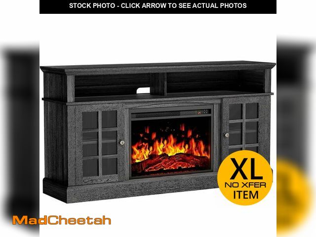 Lot 74-13766233 - (MISSING FIREPLACE)  CHITOOMA 1400W Electric Fireplace TV Stand TV Console with 23? Fireplace for up...