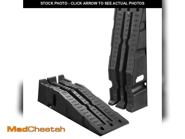 Lot 74-14280418 - SKYSHALO Car Ramps, 6.7 in. Lift Height, Black Portable High Profile Car Service Ramps for SUV Vehic...