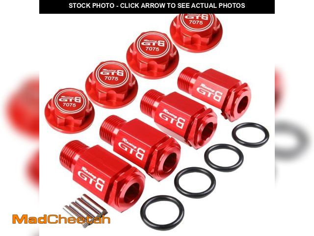 Lot 74-11850455 - GTBRacing CNC Aluminum 50mm Wheel Hub Extenders + Nut Cap for 1/5 RC Car LOSI Desert Buggy DBXL MTXL...