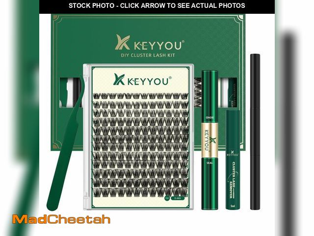 Lot 74-14269035 - KEYYOU Lash Clusters Kit Natural Wispy DIY Lash Extension Kit 144pcs Lashes Clusters Eyelash Extensi...