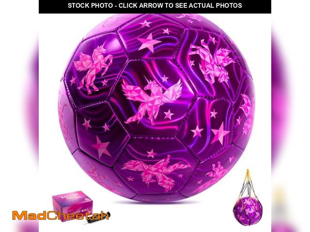 Lot 74-12513415 - PLAYZAP Size 3 Soccer Ball with Pump, Toddler Soccer Ball for Kids 3-8 Years Old - Indoor Outdoor Sp...