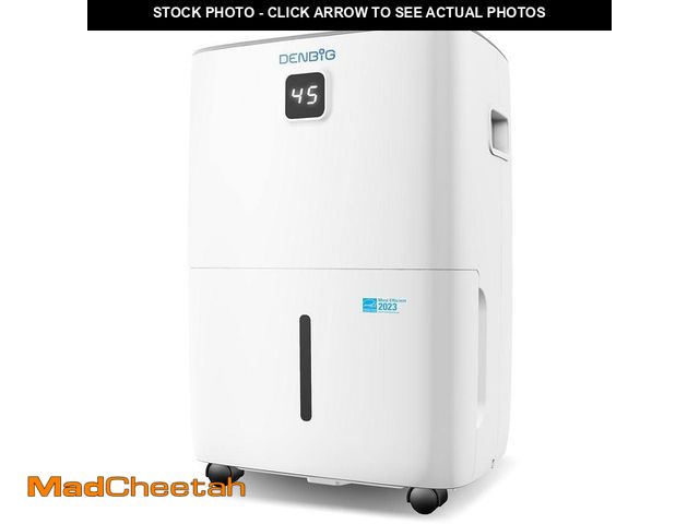Lot 74-14589965 - Edendirect 50 pt. 3,500 sq.ft. Dehumidifier in. White with Built-in Pump, Drain Hose for Basement, G...