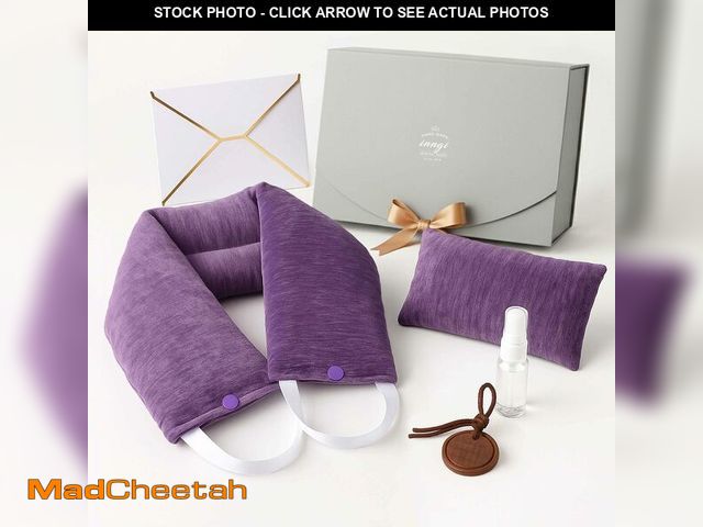 Lot 74-13572093 - Microwave Heating Pad for Neck Ã¢â¬â Microwavable Neck Wrap &amp; Eye Mask Set for Neck Pain Reli...