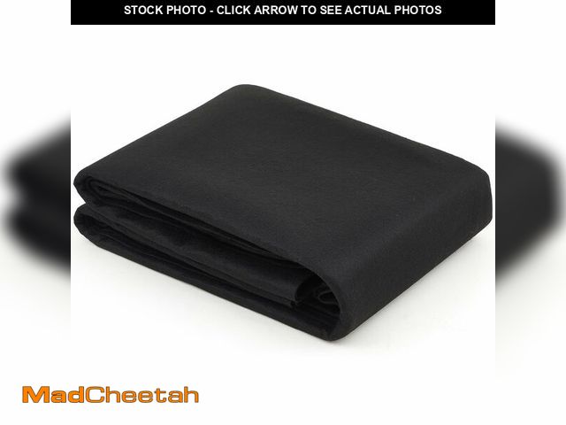Lot 74-14279579 - Nuanchu 78.7 x 118 Inch Black Underfelt Carpet for Speaker Sub Box, RV, Boat, Marine, Auto, Truck, C...