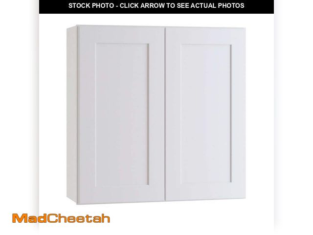 Lot 74-12811061 - Home Decorators Collection Newport 33 in. W x 12 in. D x 30 in. H Assembled Plywood Wall Kitchen Cab...