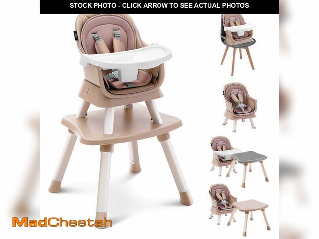 Lot 74-13765884 - HARPPA Baby High Chair, 8 in 1 Convertible Highchair for Babies &amp; Toddlers, Khaki - UNUSED