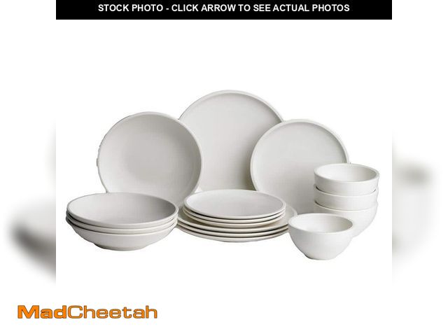 Lot 74-14449285 - Villeroy &amp; Boch Artesano 16 Piece Service for 4 White Porcelain Dinnerware Set 1041307091 - UNUS...