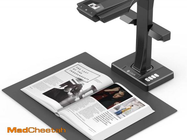 Lot 74-12167246 - CZUR ET16 Plus Advanced Book &amp; Document Scanner, 2nd Gen Auto-Flatten&amp;Deskew Tech, 16MP Came...