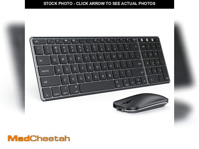 Lot 74-14152667 - seenda Bluetooth Keyboard and Mouse Combo for Mac, SKM64-2 Rechargeable Silent Wireless Keyboard Mou...