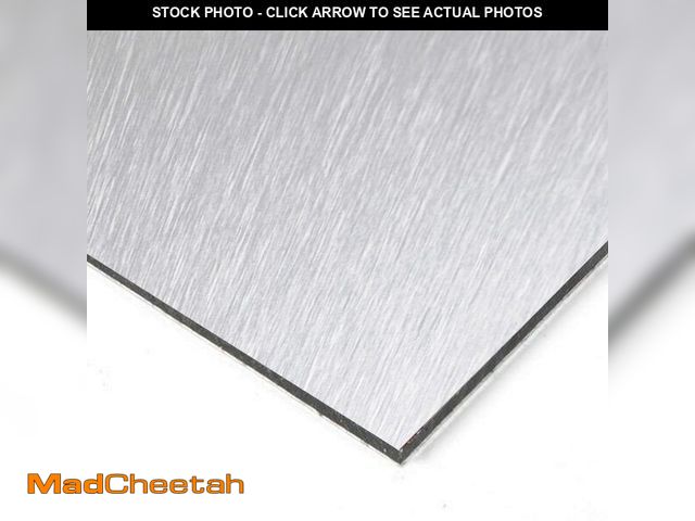 Lot 74-12671184 - Falken Design Aluminium Composite Panel Brushed Silver 36 in. x 36 in. x 1/4 in. - UNUSED