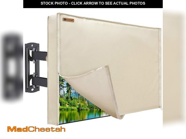 Lot 74-12976236 - Outdoor TV Cover 52-55 Inch, IC ICLOVER 600D Heavy Duty 4 Season Weatherproof TV Screen Protector wi...