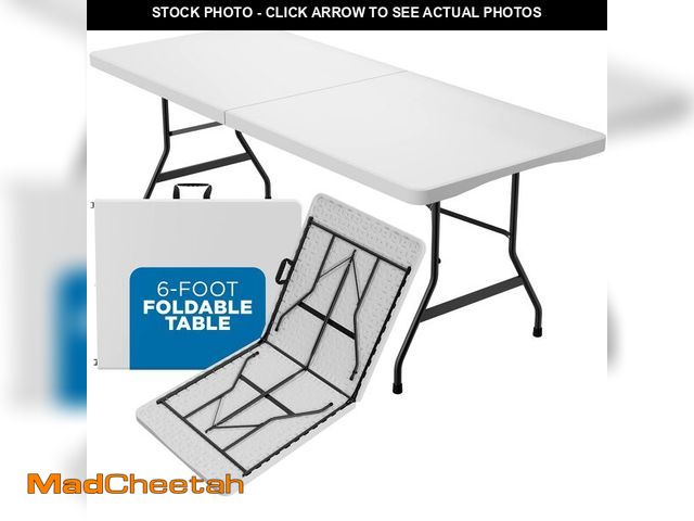 Lot 74-12692783 - Sorfey Folding Table 6-Foot X 30 inch, White Plastic - UNUSED