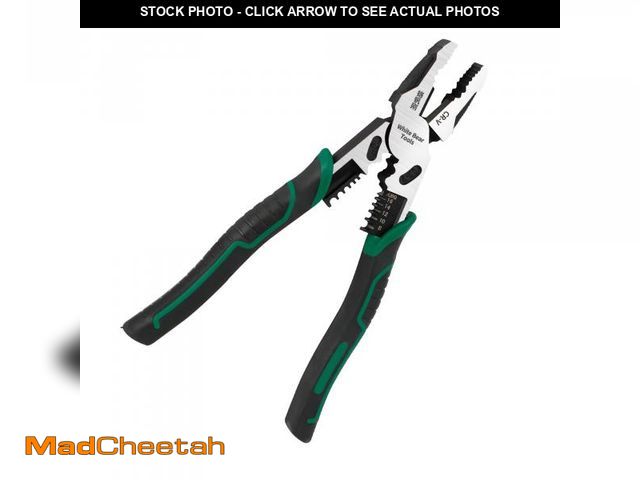 Lot 74-11853011 - Linemans Plier Linesman Pliers, Heavy Duty Wire Strippers Cable Cutters, Screw Gripping tool, Crimpi...