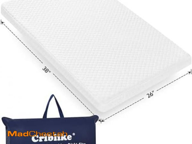 Lot 74-11546143 - Aloe Cotton Dual Sided Pack and Play Mattress Pad,38x26 Pack N Play Mattress Topper, Breathable Memo...