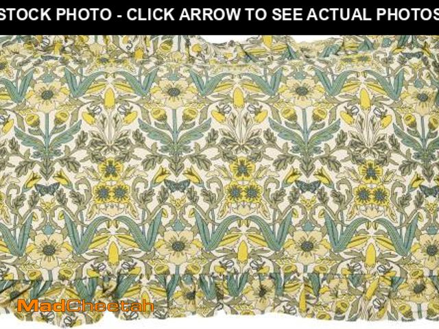 Lot 74-12367384 - Creative Co-Op Cotton Lumbar Pillow with Floral Pattern and Ruffle - UNUSED