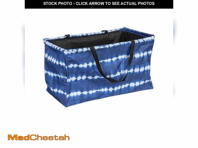 Lot 74-12584748 - HOUSEHOLD ESSENTIALS Tie Dye Canvas with Vinyl Lining Tote Bag with Handles - UNUSED