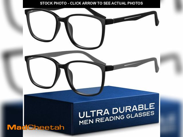 Lot 74-14383489 - NOVIVON ActiveÃ¢â¬âFit +2.5 Reading Glasses for Men - Blue Light &amp; UV Protective Readers with...