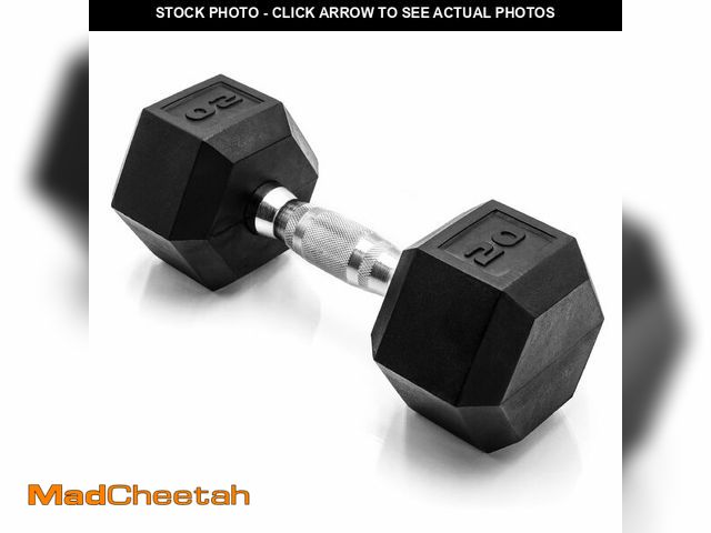 Lot 74-13762834 - CAP Barbell 20 LB Coated Hex Dumbbell Weight, New Edition - UNUSED