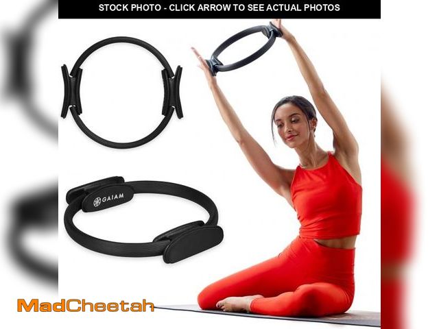 Lot 74-12096184 - Gaiam Pilates Ring 15" Fitness Circle - Lightweight &amp; Durable Foam Padded Handles | Flexible Res...