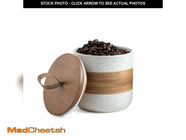 Lot 74-14270011 - Miamolo Ceramic Jar with Lid, Coffee Container Kitchen Food Storage Jars for Spice Sugar Tea Bag, St...