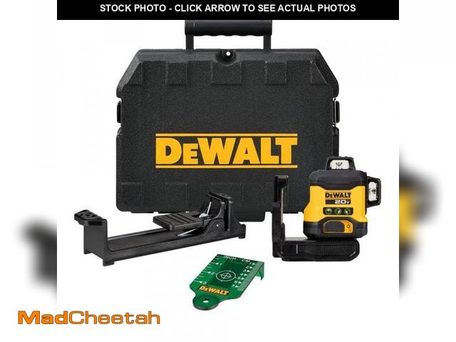 Lot 74-12532383 - DEWALT 20V 3-Beam 360-Degree 3-Plane Laser Level (Tool Only) - USED