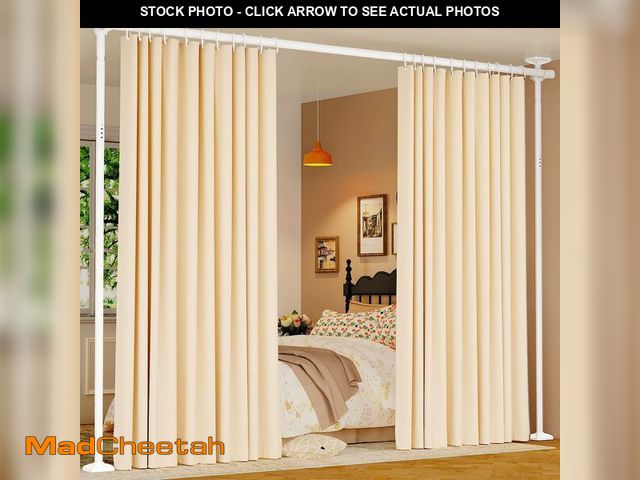 Lot 74-14267715 - Goovilla Room Divider for Room Separation, Tension Curtain Rods No Drilling, 4-10ft(H) 28-70inch(W) ...